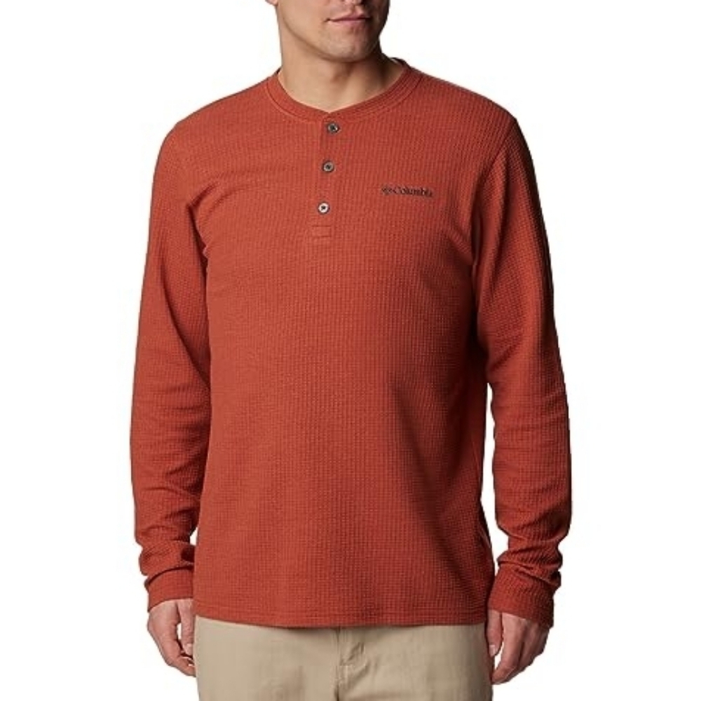 Columbia Men's Peak Waffle Long Sleeve Tee,  Size Large